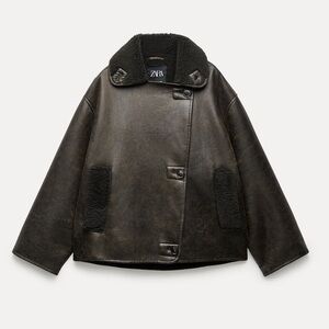 Zara relaxed double faced jacket ZW collection